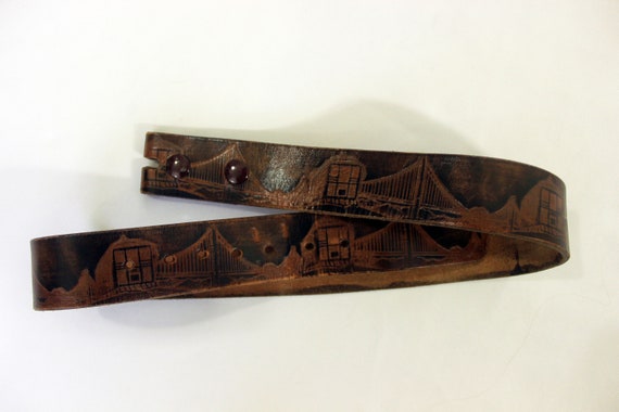 VTG San Francisco Tooled Leather Belt