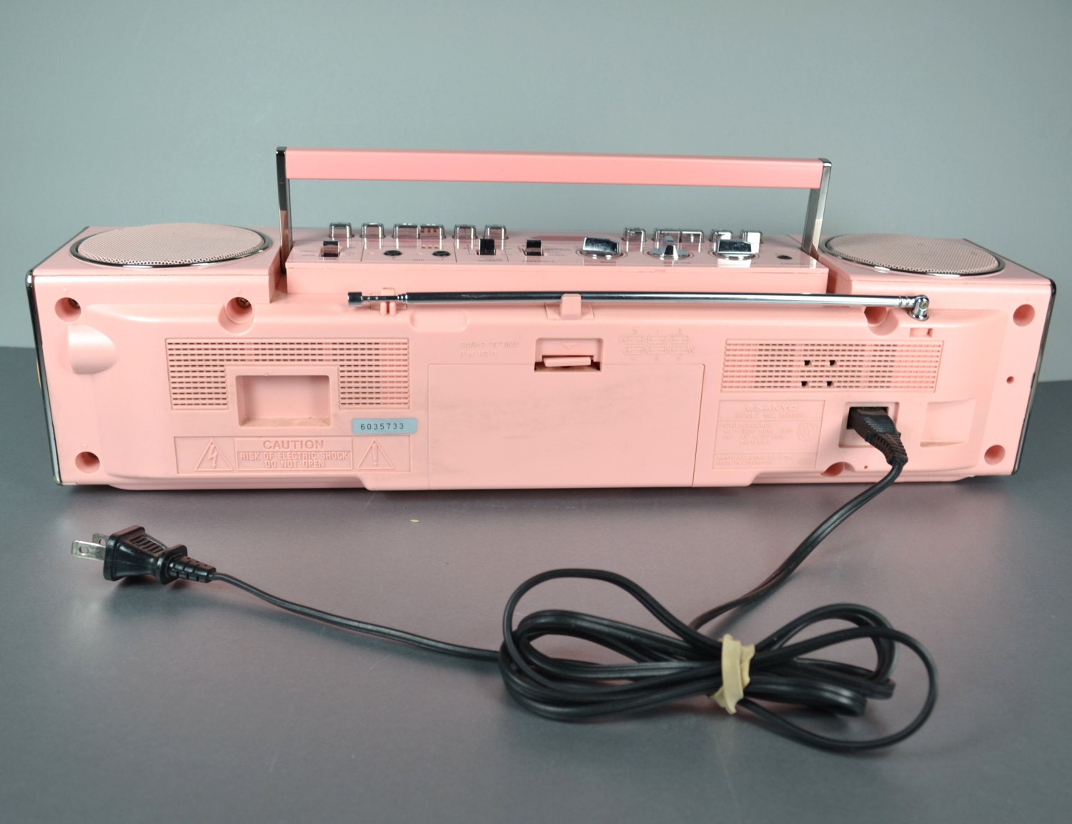 Sanyo Pink Boombox Model M-W 800 (rare): Stereo Radio, Dual
