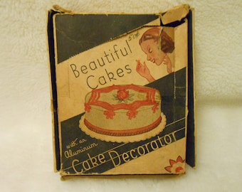 1950's Cake Decorating Set Complete with Original Box