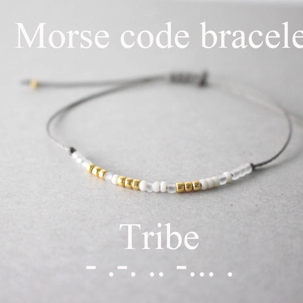 Morse Code Tribe Bracelets, Tribe Bracelets, Sorority Bracelets, Morse code bracelets, inspiration