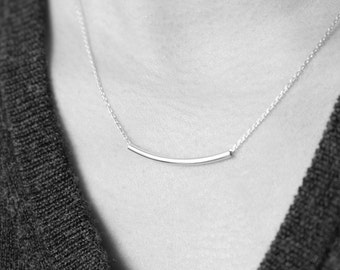 Sterling Silver  Bar necklace - minimal