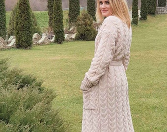 90s Knit Wool Coat Unstructured Minimalist Coat Etsy