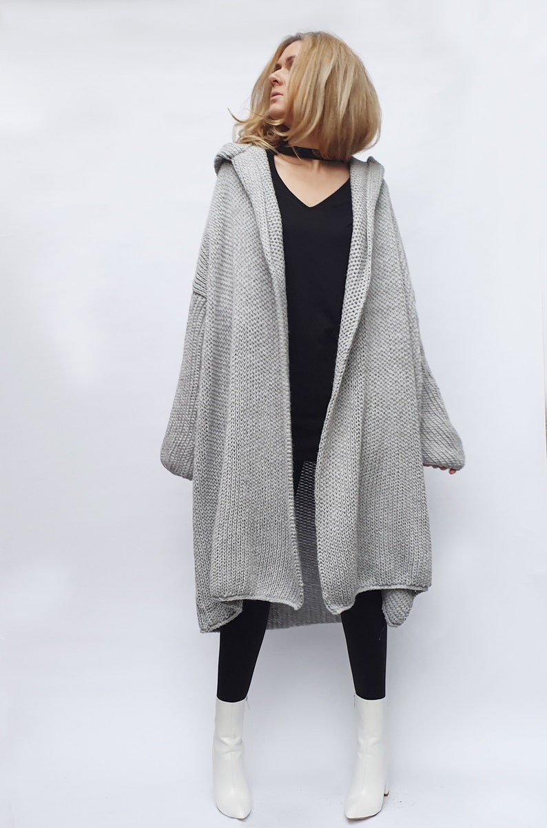 Cashmere Blend Cardigan Long Hooded Cardigan Maxi Coatigan Etsy UK