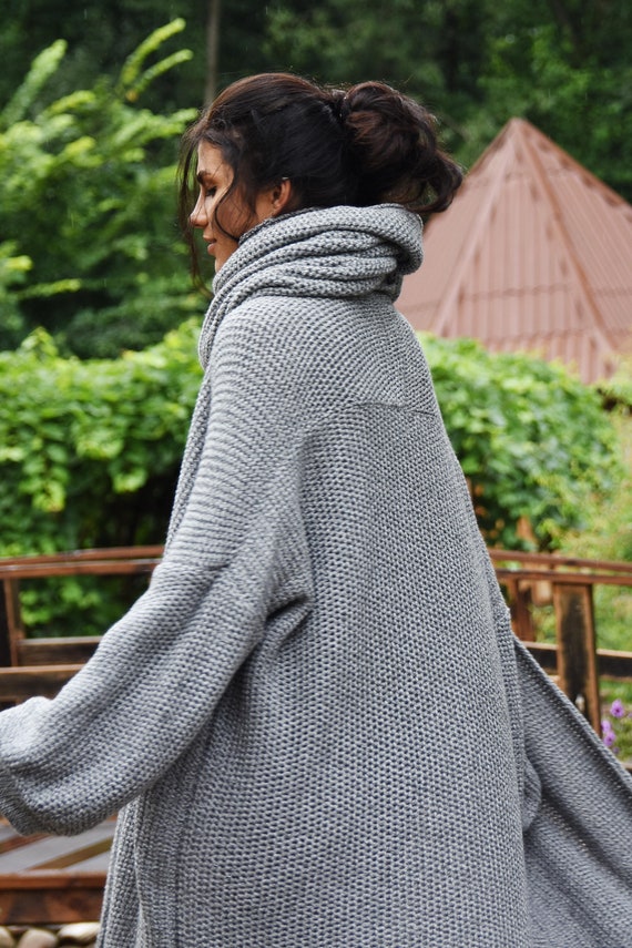 Chunky Cardigan Cashmere Blend Coat Oversized Jacket - Etsy