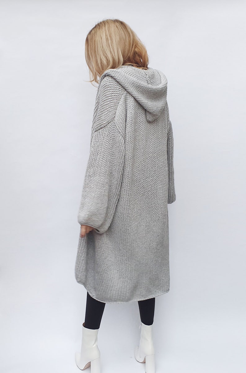 Cashmere Blend Cardigan Long Hooded Cardigan Maxi Coatigan Etsy UK