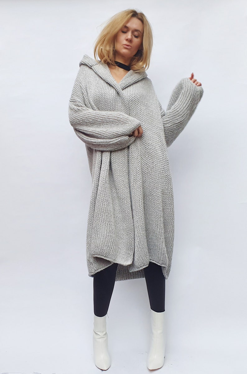 Cashmere blend cardigan long hooded cardigan maxi coatigan Etsy