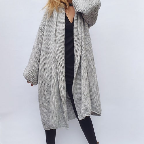 Cashmere Blend Cardigan Long Hooded Cardigan Maxi Coatigan - Etsy