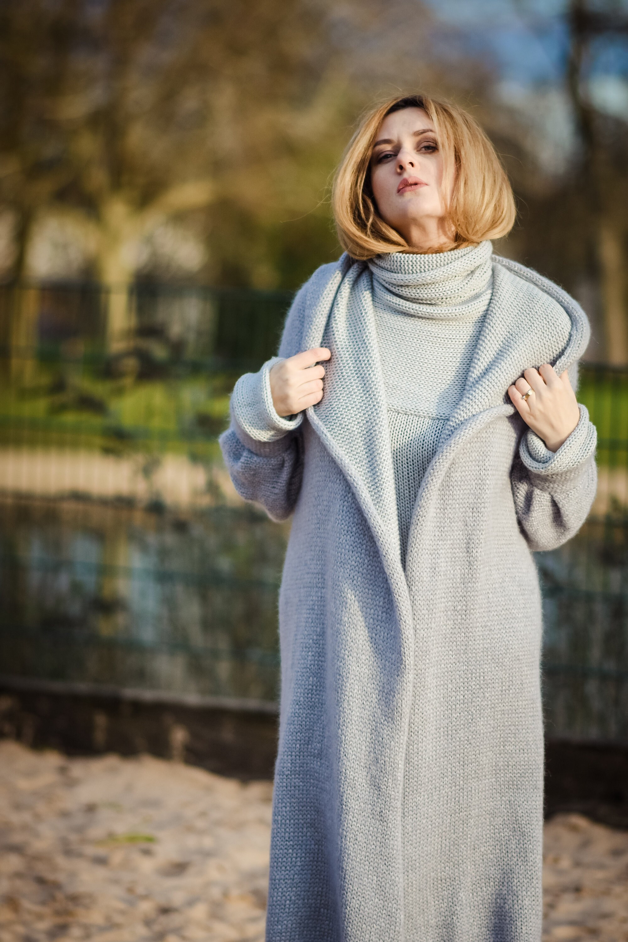 Knit Cardigan Chunky Knit Cashmere 