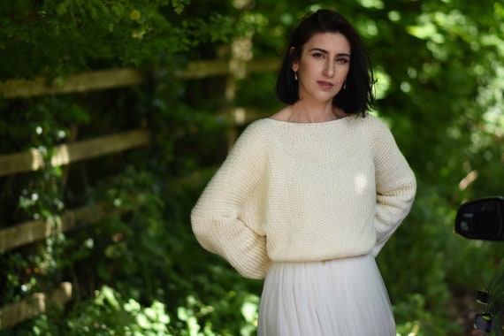 V Neck Relaxed Fit Wedding Sweater - Etsy