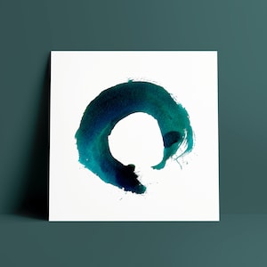 Círculo Enso. Wabi sabi. Decoración minimalista. Cartel de meditación Zen. Estampados de yoga. Arte de caligrafía japonesa. Ilustraciones originales, impresión digital