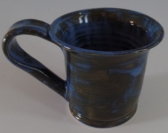 Stoneware Mug Mottled Blue