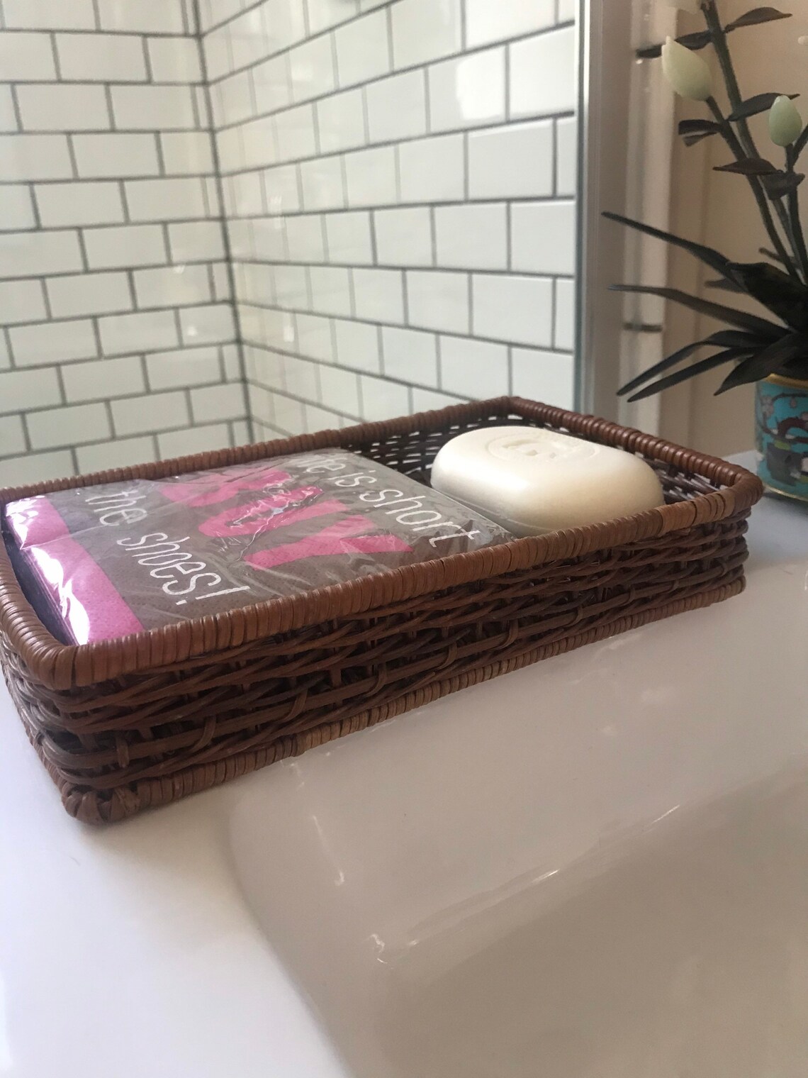 Bathroom Guest Napkin Holder/Guest Paper Napkin Holder/ Napkin Etsy