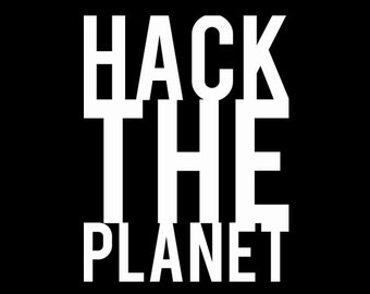 Hack de planeet - gekleurde Tshirt opties gratis verzending