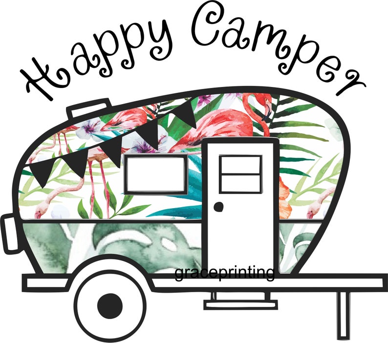 Happy Camper PDf Printable | Etsy