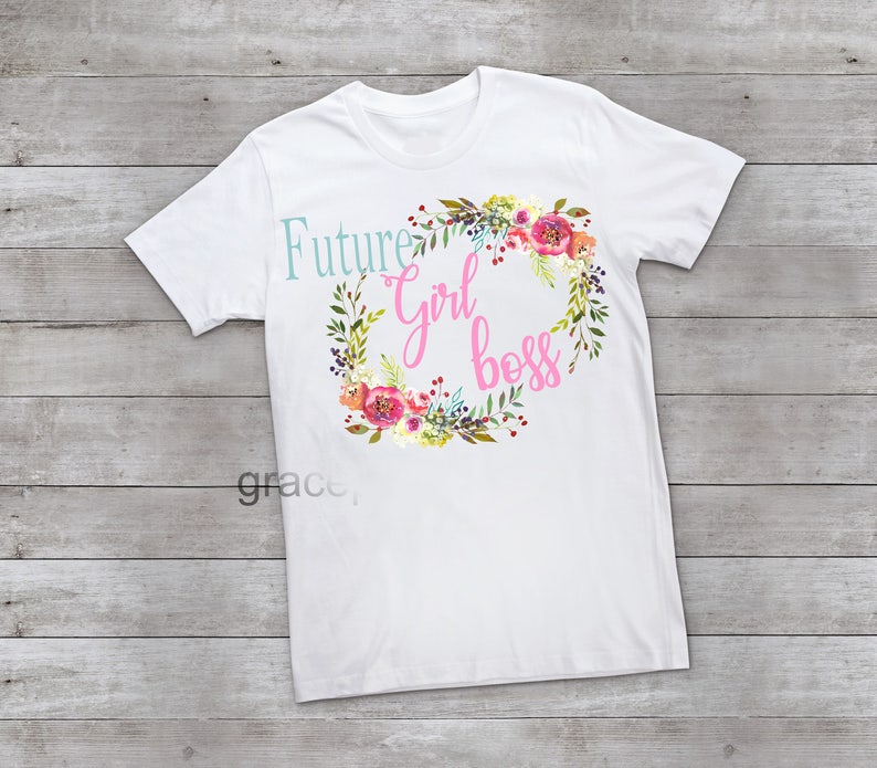 Download Sublimation Design T shirt Template Design Floral girl word | Etsy