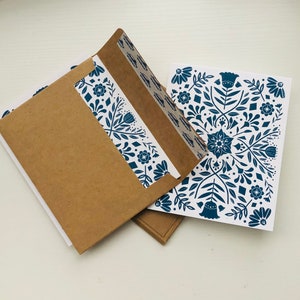 Blanco notitiekaarten Indigo Collection, dagboekkaarten