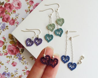 Heart Earring Crochet Pattern: Micro Leaf Stud Tutorial (PDF Pattern)