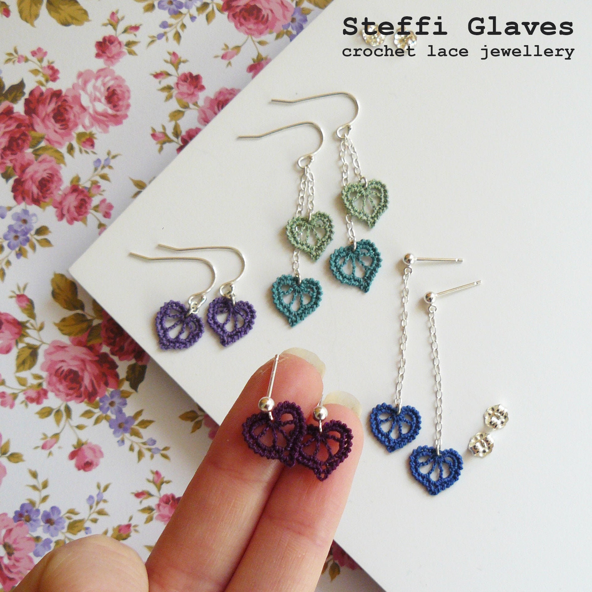 Heart Earring Crochet Pattern