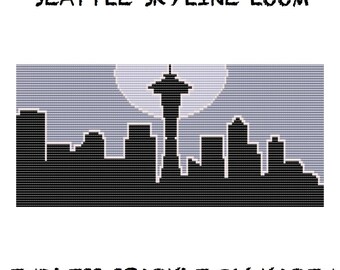 Seattle Skyline Loom Tapestry