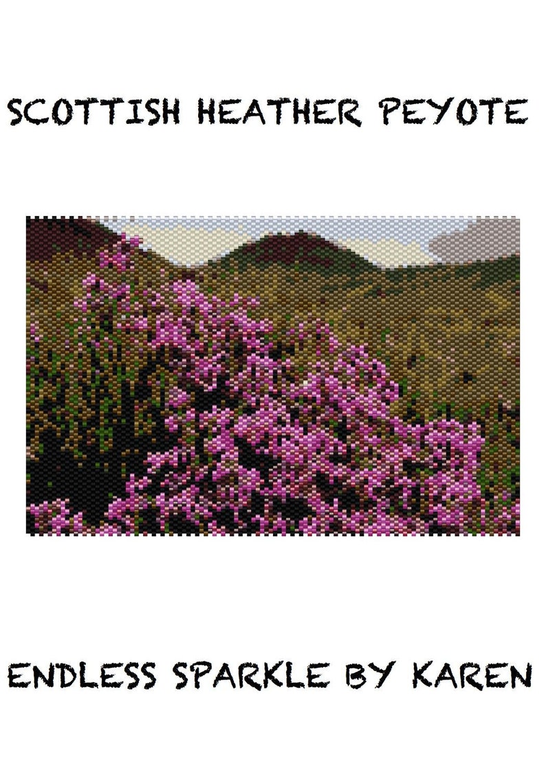 Scottish Heather Peyote Tapestry image 1