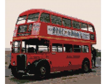 London Bus Loom Tapestry