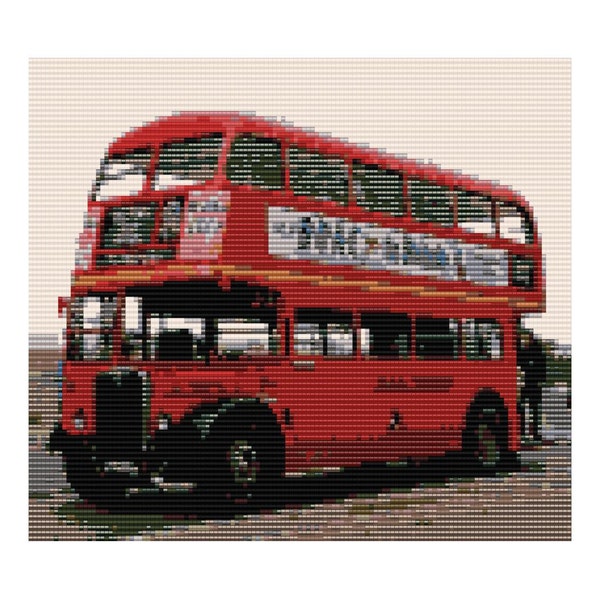 London Bus Loom Tapestry