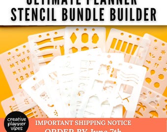 Der ULTIMATE Planer Stencil Bundle-Generator für Planer, Kalender, Notizbücher & Journals