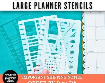 Laurel Denise "Nancy" Planners Clip-in Stencil Inserts | Small & Large Options