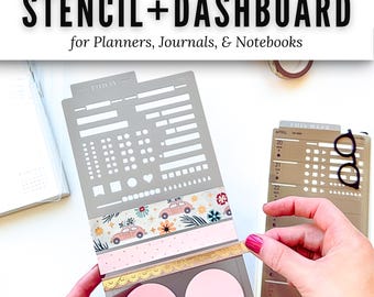 Stencil + Dashboard | Hobonichi Weeks & Cousin, A5, TN, B6 Planners, Journals and Notebooks