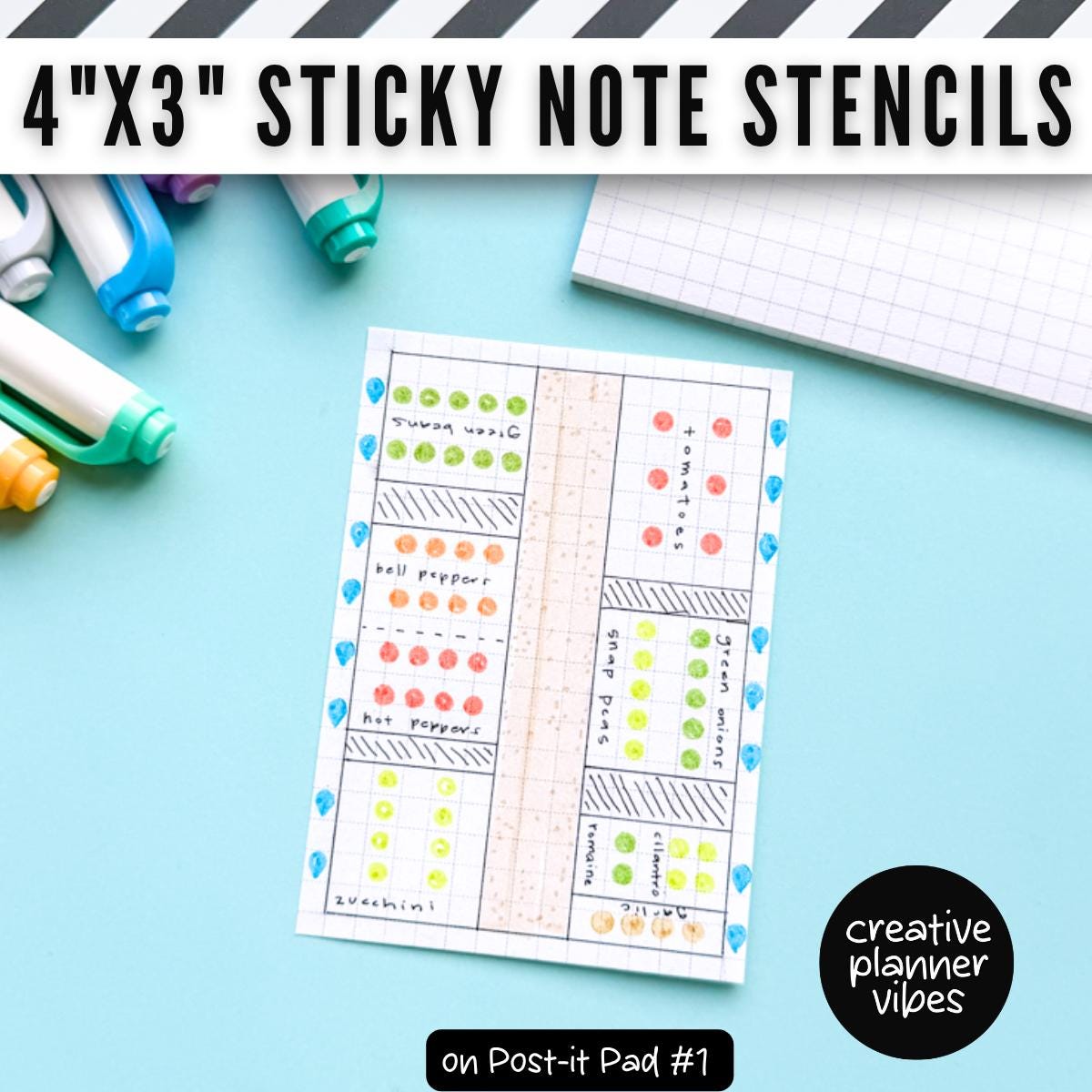 Custom Post-it Notes® & Coordinating Stencils | 4