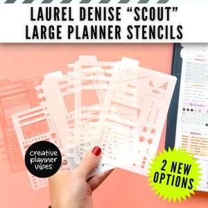 Laurel Denise "Scout" Large Planner Stencil & Clip-in Inserts