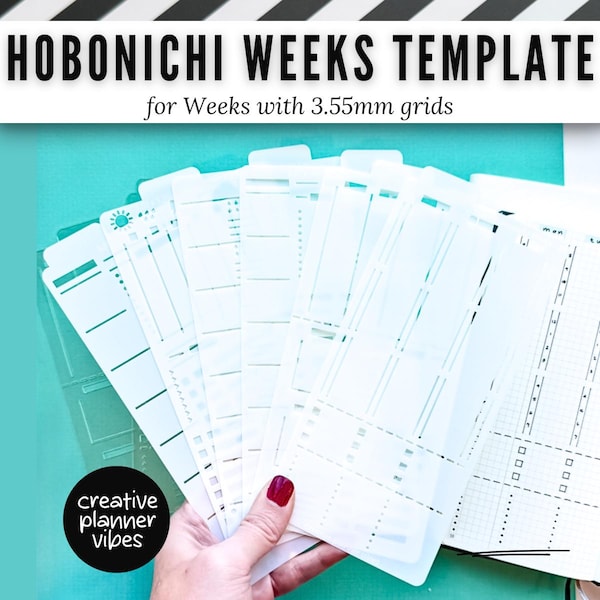 Hobonichi Weeks Planner | Full Page Template Stencils