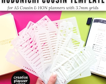 Plantillas y redibujados de página completa para la agenda Hobonichi Cousin A5