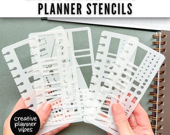 Laurel Denise "Anne" Planners Clip-in Stencil Insert | Small & Large Options
