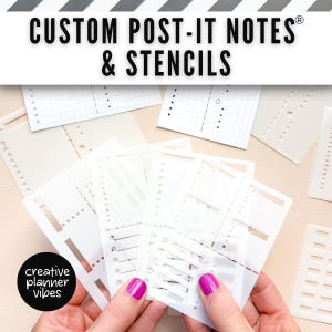 Individuelle Post-it Notes® & koordinierende Schablonen | 10cm x 8cm