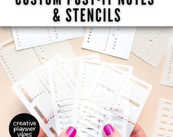 Custom Post-it Notes® & Coordinating Stencils | 4" x 3"