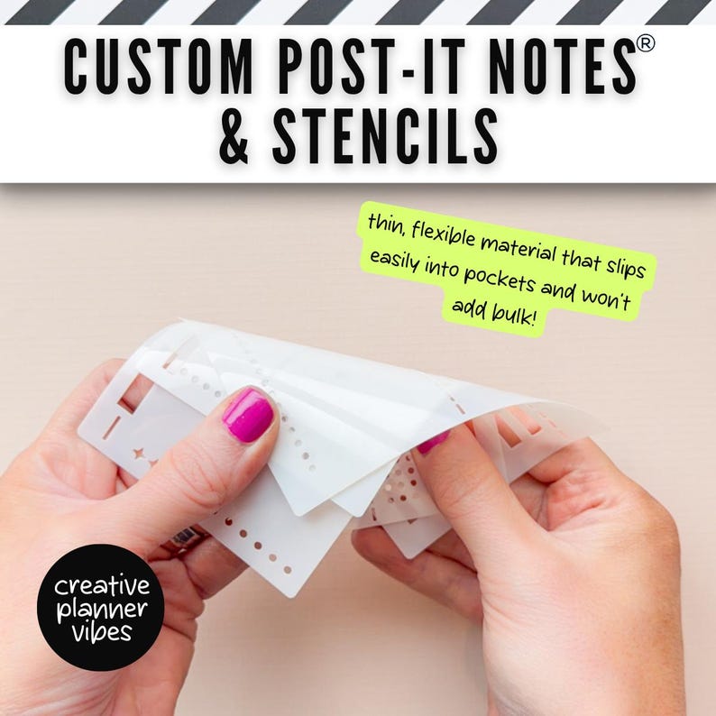 Custom Note Slips Custom Post-it Notes® & Coordinating Stencils | 4