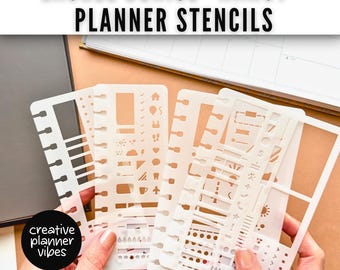 Laurel Denise "Nancy" Planners Clip-in Stencil Inserts | Small & Large Options
