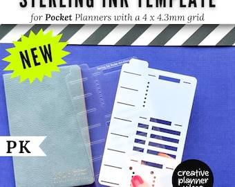 Sterling Ink Pocket Planner Full Page Template Stencil