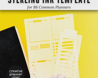 Sterling Ink B6 Planner Stencil Full Page Template