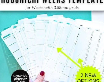 Hobonichi Weeks Planner | Full Page Template Stencils