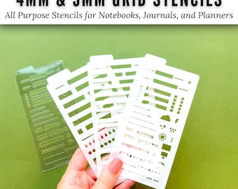 4mm and 5mm Grid All Purpose Stencils