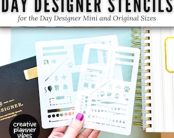 Day Designer Planner Stencils | Mini & Original | Weekly and Daily