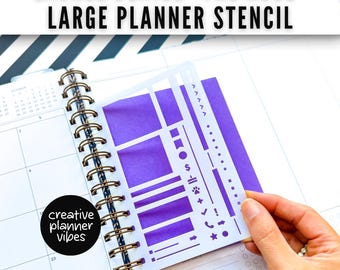 Laurel Denise "Rose" Large Planner Clip-in Stencil Insert