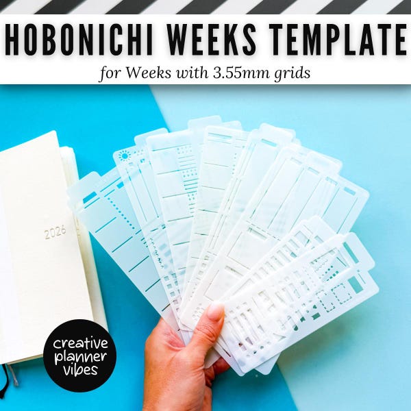 Hobonichi Weeks Planner Stencils