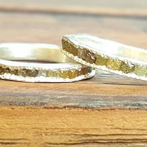 rough diamond cube ring-rough diamond ring-rough diamond cubes band-stacking rough diamond band-diamond band