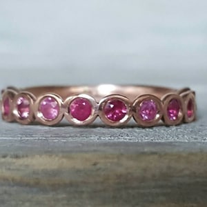 Ruby Infinity Band Ruby Band-ruby Ring-infinity Ring-infinity - Etsy