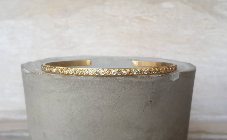 Cuff bracelet 18k gold cuff-diamond cuff-moissanite cuff-multiple diamond cuff bracelet-organic cuff bracelet-fancy color diamond cuff image 7