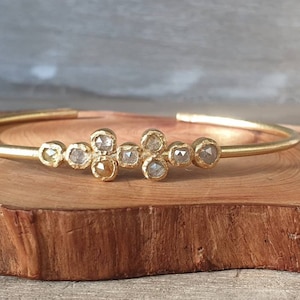 Diamant Manschette Armband-Diamant Manschette Armband-mehrere Diamant Armband-18k Gold Diamant Manschette Armband-stapeln Armband-Hochzeit Manschette