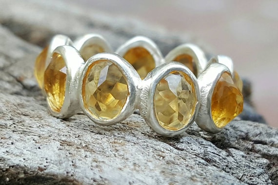Citrine infinity best sale ring